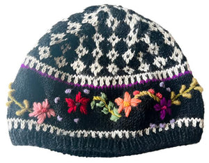 Daisy Hat in Black