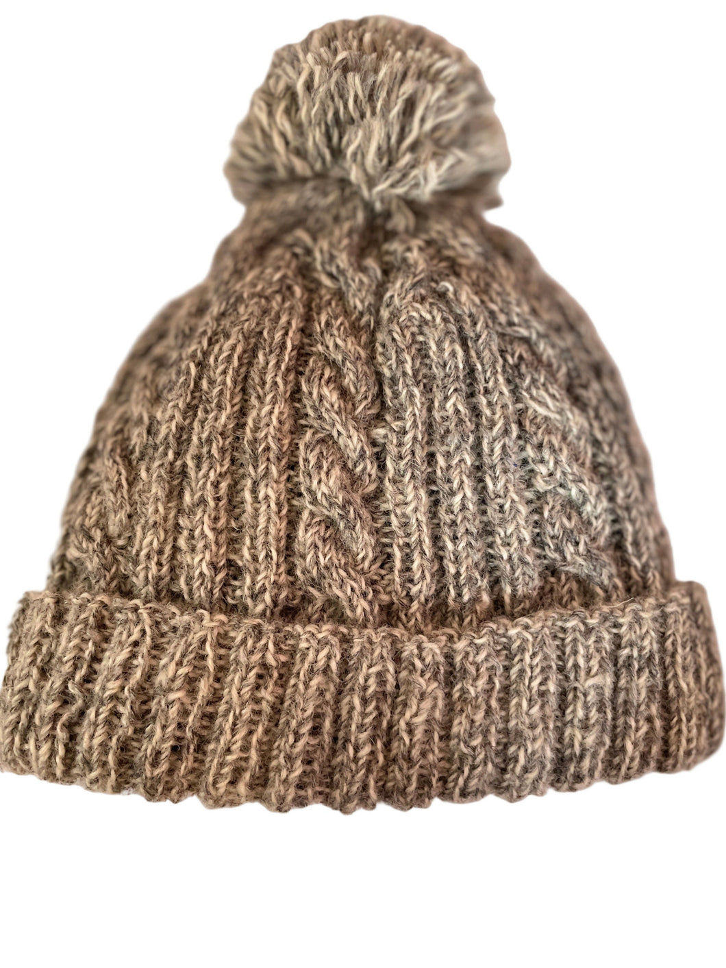 Lief Cable Knit Pompom hat