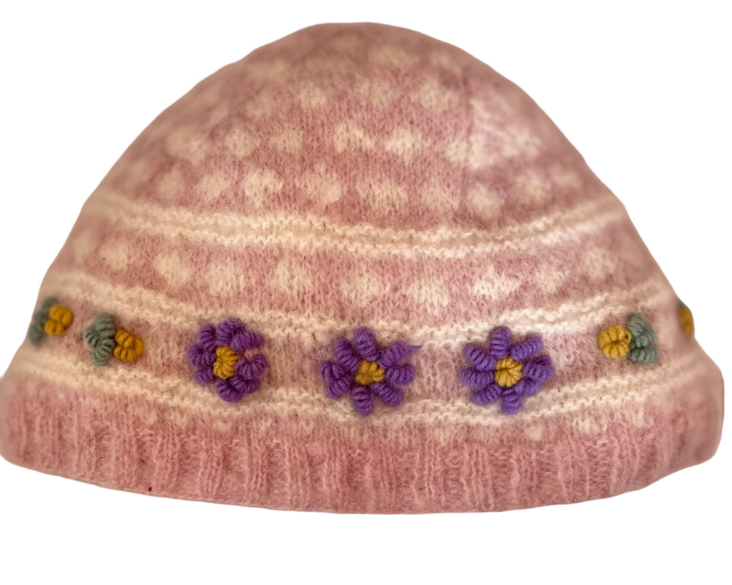Bella Mohair Hat in Pink