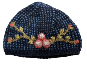 Olive Hat in Navy