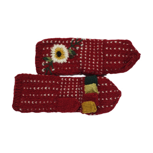 Daphne Convertible Mitten in Red