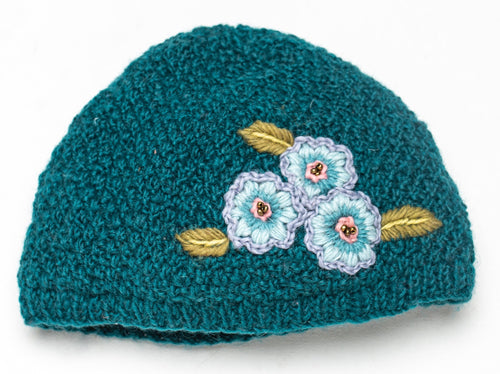 Rose Hat in Emerald