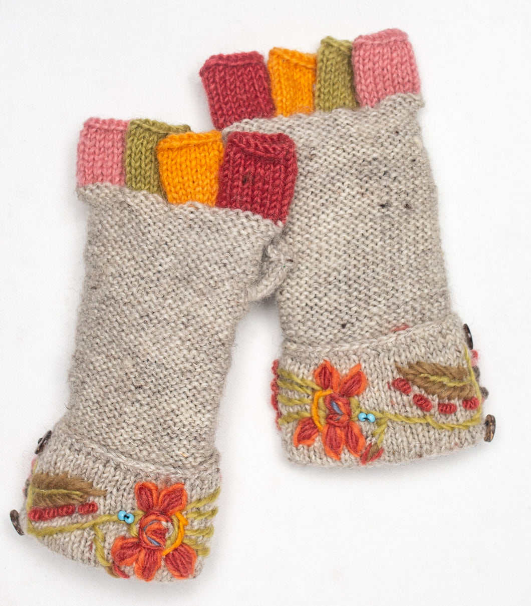 Lila Fingerless Glove in Natural