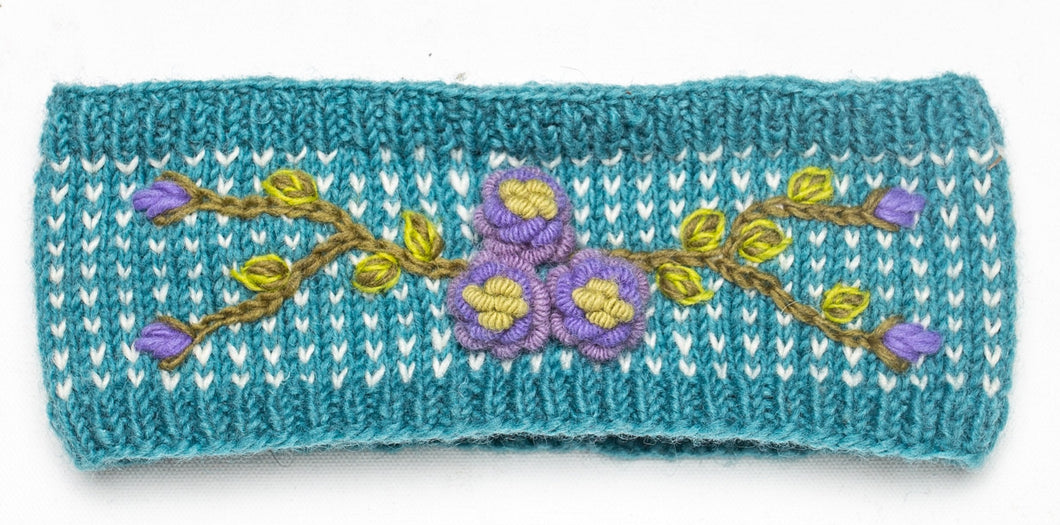 Olive Headband Aqua