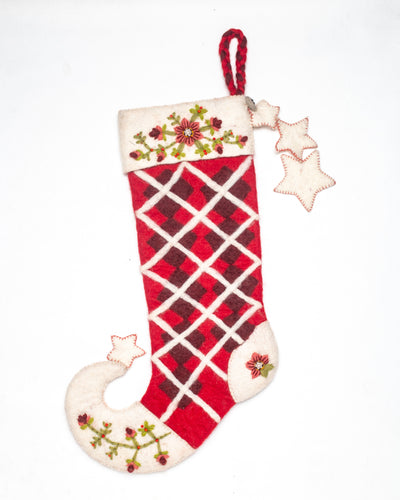 Argyle Christmas Stocking