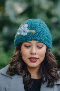 Rose Hat in Emerald